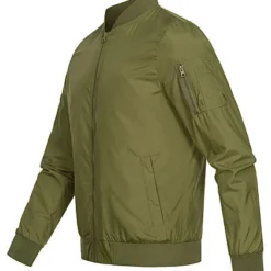 Urban Classics Herren Bomber Übergangsjacke Oliv Grün -Deutschland Jack & Jones Verkaufs-Shop 16020233 1