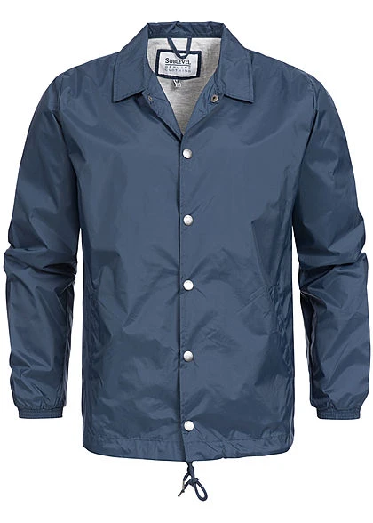 Eight2Nine Men Button Down Windbreaker Jacket By Sublevel Navy 4 Eight2Nine Men Button Down Windbreaker Jacket By Sublevel Navy – Bild 2