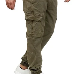 Urban Classics Herren Cargo Joggpants Stoffhose 6-Pockets Olive Grün Denim -Deutschland Jack & Jones Verkaufs-Shop 18031084 2 1