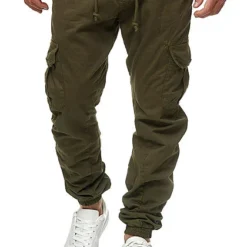 Urban Classics Herren Cargo Jogginghose Mit 6-Pockets Oliv Grün