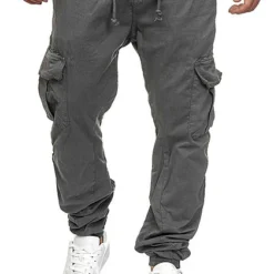 Urban Classics Herren Cargo Jogging Hose 6-Pockets Dunkel Grau