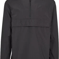 Urban Classics Herren Jacke Windbreaker Mit Kapuze Und Brusttasche Vorne Schwarz