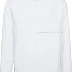 Urban Classics Herren Jacke Windbreaker Mit Kapuze Und Brusttasche Vorne Weiss