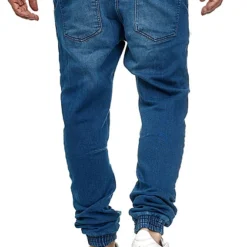 Urban Classics Herren Denim Jogginghose Mit Washed-Look Blau -Deutschland Jack & Jones Verkaufs-Shop 18031399 3