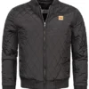 Urban Classics Herren Leichte Bomber Nylon Steppjacke 2-Pockets Schwarz -Deutschland Jack & Jones Verkaufs-Shop 18031561