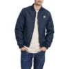 Urban Classics Herren Leichte Bomber Nylon Steppjacke 2-Pockets Navy Blau