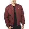 Urban Classics Herren Leichte Bomber Nylon Steppjacke 2-Pockets Burgundy Rot -Deutschland Jack & Jones Verkaufs-Shop 18031563