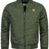 Urban Classics Herren Leichte Bomber Nylon Steppjacke 2-Pockets Oliv Grün -Deutschland Jack & Jones Verkaufs-Shop 18031564