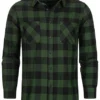 Urban Classics Herren Flanell Hemd Kariert Zwei Brusttaschen Schwarz Forest Grün -Deutschland Jack & Jones Verkaufs-Shop 18031835