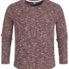 Hailys Herren Sweater Struktur-Stoff Wine Bordeaux Rot -Deutschland Jack & Jones Verkaufs-Shop 18124151
