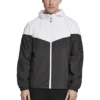 Urban Classics Herren 2-Tone Tech Windrunner Jacket Weiss Schwarz -Deutschland Jack & Jones Verkaufs-Shop 19083536