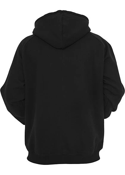 Urban Classics Herren Zip-Hoodie Mit Kängurutaschen Schwarz 4 Urban Classics Herren Zip-Hoodie Mit Kängurutaschen Schwarz – Bild 2