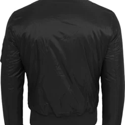 Urban Classics Herren Basic Bomber Jacke 3-Pockets Stehkragen Schwarz -Deutschland Jack & Jones Verkaufs-Shop 19093805 3