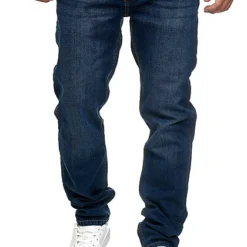 Urban Classics Herren Stretch Denim Jeans Hose 5-Pockets Dunkel Blau -Deutschland Jack & Jones Verkaufs-Shop 19094068 1