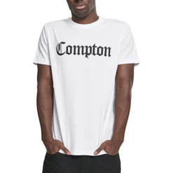 Mister Tee Herren T-Shirt COMPTON Print Weiss -Deutschland Jack & Jones Verkaufs-Shop 19104863 2