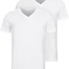 Tom Tailor Herren 2er-Set Basic V-Neck T-Shirt Weiss -Deutschland Jack & Jones Verkaufs-Shop 19115100