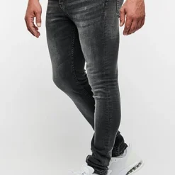 ONLY & SONS Herren NOOS Jeans Hose Slim Fit 5-Pockets Washed Schwarz Denim -Deutschland Jack & Jones Verkaufs-Shop 20031349 2