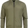 Jack & Jones Jack And Jones Herren Leichte Bomber Jacke 2-Pockets Breiter Bund Dusty Oliv Grün
