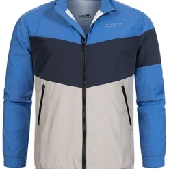 Hailys Herren Colorblock Arrow Trainingsjacke 2-Pockets Royal Blau Navy Grau -Deutschland Jack & Jones Verkaufs-Shop 20073626 1