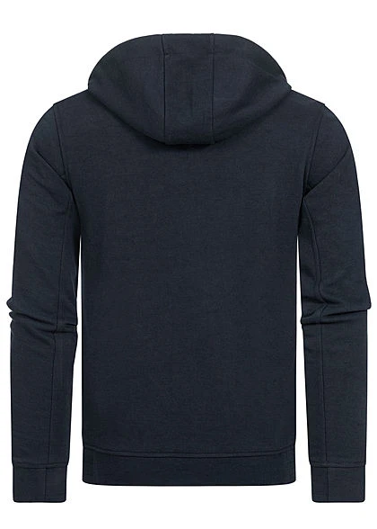 Hailys Herren Struktur Zip Hoodie Kapuze Zipper 2-Pockets Hoher Kragenverschluss Navy 5 Hailys Herren Struktur Zip Hoodie Kapuze Zipper 2-Pockets Hoher Kragenverschluss Navy – Bild 3