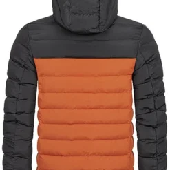 Brave Soul Herren 2-Tone Steppjacke Mit Kapuze 2-Pocket Orange Schwarz -Deutschland Jack & Jones Verkaufs-Shop 20094327 3