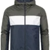 Brave Soul Herren Colorblock Übergangsjacke Kapuze 2-Pocket Khaki Weiss Blau -Deutschland Jack & Jones Verkaufs-Shop 20094328