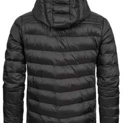 Brave Soul Herren Nylon Steppjacke Kapuze 2-Pockets Unicolor Schwarz -Deutschland Jack & Jones Verkaufs-Shop 20104954 3