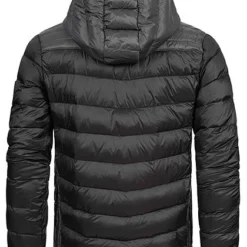 Brave Soul Herren Nylon Steppjacke Kapuze 2-Pockets Unicolor Dunkelgrau Schwarz -Deutschland Jack & Jones Verkaufs-Shop 20104955 3