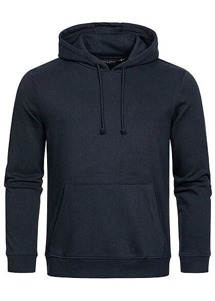 Brave Soul Herren Hoodie Kanguru Tasche Unicolor Rich Navy Blau 3 Brave Soul Herren Hoodie Kanguru Tasche Unicolor Rich Navy Blau