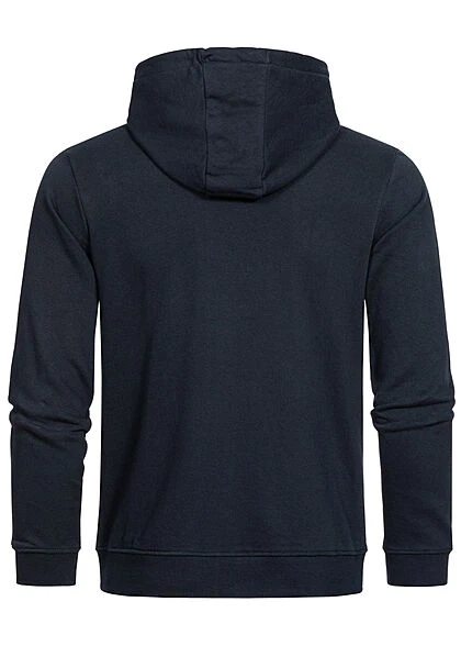 Brave Soul Herren Hoodie Kanguru Tasche Unicolor Rich Navy Blau 5 Brave Soul Herren Hoodie Kanguru Tasche Unicolor Rich Navy Blau – Bild 3