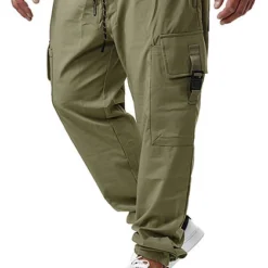 Sublevel Herren Cargo Sweat Pants Stoffhose Tunnelzug 6-Pockets Ivy Oliv Grün -Deutschland Jack & Jones Verkaufs-Shop 21063011 2