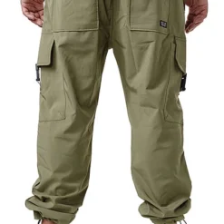 Sublevel Herren Cargo Sweat Pants Stoffhose Tunnelzug 6-Pockets Ivy Oliv Grün -Deutschland Jack & Jones Verkaufs-Shop 21063011 3