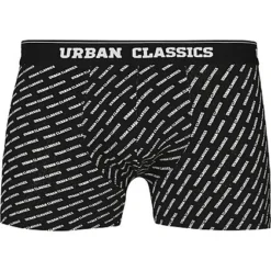 Urban Classics Herren 3-er Pack Boxer Shorts Logo Print & Schwarz & Charcoal -Deutschland Jack & Jones Verkaufs-Shop 21063255 2