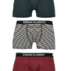 Urban Classics Herren 3-er Pack Boxer Shorts Streifen Bottle Grün & Rot & Weiss -Deutschland Jack & Jones Verkaufs-Shop 21063256