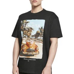 Mister Tee Herren Oversized T-Shirt Havana Print Schwarz -Deutschland Jack & Jones Verkaufs-Shop 21073347 2
