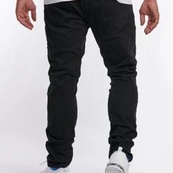Eight2Nine Herren Skinny Fit Jeans Hose 5-Pockets Knopfleiste Schwarz Denim -Deutschland Jack & Jones Verkaufs-Shop 21083758 4