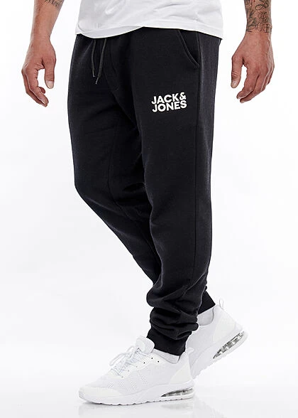 Jack & Jones Jack And Jones Herren NOOS Sweathose Jogginghose Logo Print 2-Pockets Schwarz 3 Jack & Jones Jack And Jones Herren NOOS Sweathose Jogginghose Logo Print 2-Pockets Schwarz