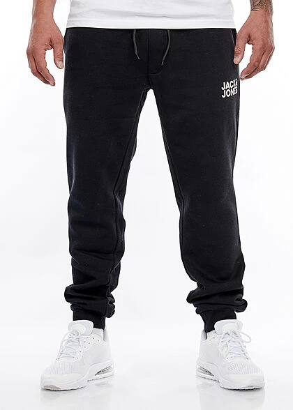Jack & Jones Jack And Jones Herren NOOS Sweathose Jogginghose Logo Print 2-Pockets Schwarz 4 Jack & Jones Jack And Jones Herren NOOS Sweathose Jogginghose Logo Print 2-Pockets Schwarz – Bild 2
