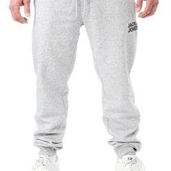 Jack & Jones Jack And Jones Herren NOOS Sweathose Jogginghose Logo Print 2-Pockets Hellgrau Mel. -Deutschland Jack & Jones Verkaufs-Shop 21083879 4