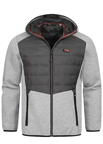 Jack & Jones Jack And Jones Herren NOOS Leichte Hybridjacke Zip-Hoodie Kapuze 2-Pockets Hellgrau 3 Jack & Jones Jack And Jones Herren NOOS Leichte Hybridjacke Zip-Hoodie Kapuze 2-Pockets Hellgrau