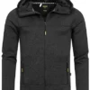 Lowrider Herren Melange Zip-Hoodie Kapuze 2-Pockets Schwarz -Deutschland Jack & Jones Verkaufs-Shop 21088250
