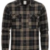 Hailys Herren Hemdjacke Overshirt Shacket 2-Pockets Kariertes Muster Schwarz -Deutschland Jack & Jones Verkaufs-Shop 21092221