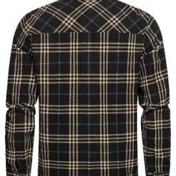 Hailys Herren Hemdjacke Overshirt Shacket 2-Pockets Kariertes Muster Schwarz -Deutschland Jack & Jones Verkaufs-Shop 21092221 1