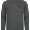 ONLY & SONS Herren Sweater Pullover Brusttasche Pinestripe Dunkel Grau -Deutschland Jack & Jones Verkaufs-Shop 21101246