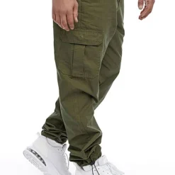 Urban Classics Herren Cargohose 6-Pockets Oliv Grün -Deutschland Jack & Jones Verkaufs-Shop 21102051 2