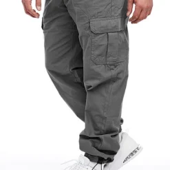 Urban Classics Herren Cargohose 6-Pockets Asphalt Grau