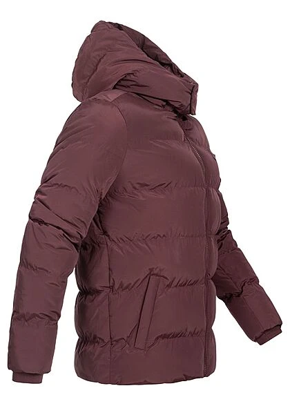 Urban Classics Herren Winter Pufferjacke Mit Kapuze 2-Pockets Cherry Rot 5 Urban Classics Herren Winter Pufferjacke Mit Kapuze 2-Pockets Cherry Rot – Bild 3
