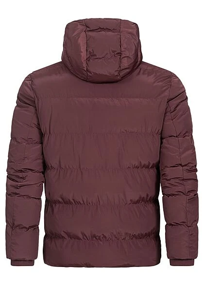Urban Classics Herren Winter Pufferjacke Mit Kapuze 2-Pockets Cherry Rot 6 Urban Classics Herren Winter Pufferjacke Mit Kapuze 2-Pockets Cherry Rot – Bild 4