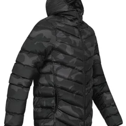 Brave Soul Herren Jacke Steppjacke Mit Kapuze 2-Pockets Schwarz Camo -Deutschland Jack & Jones Verkaufs-Shop 21110105 2