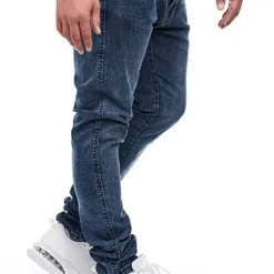 Indicode Herren Jeans Hose 5-Pockets Washed Look Denim Blau -Deutschland Jack & Jones Verkaufs-Shop 21110115 2